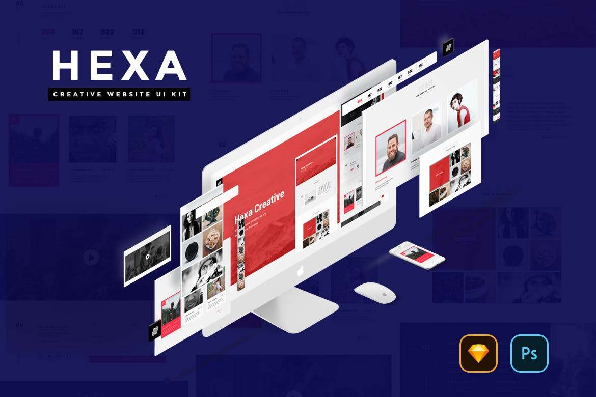 HEXA Creative Website UI Kit