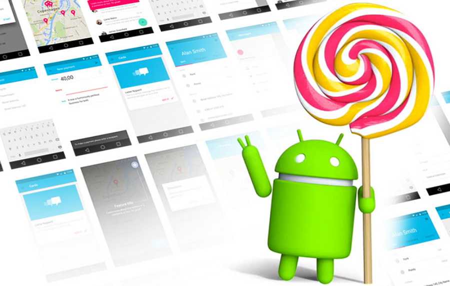 Android Lollipop UI Kit Sketch Resource
