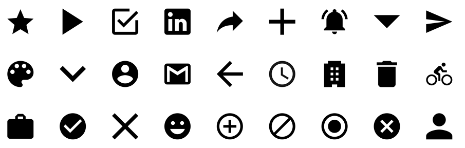 System icons - Material Design