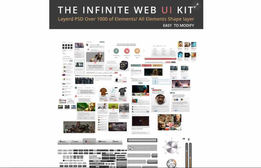 Free The infinite Web UI Kit