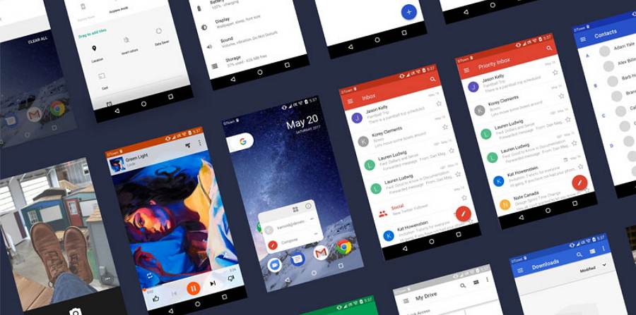 Free Android Nougat UI Kit