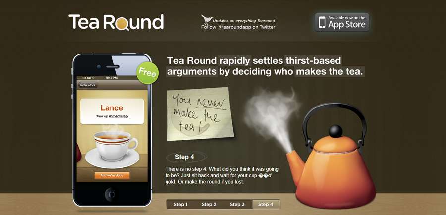 Tea Round Home Page Step Slider