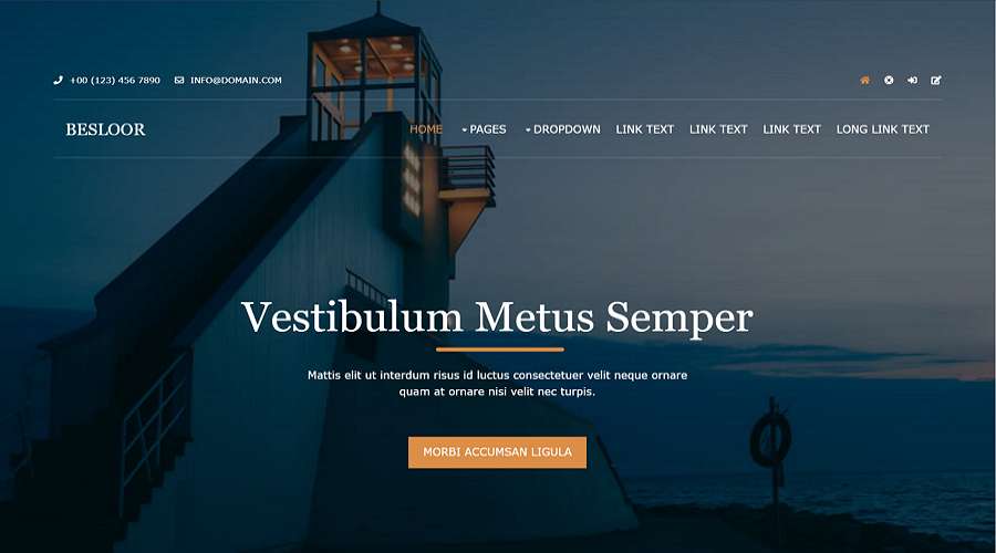 only html and css website templates