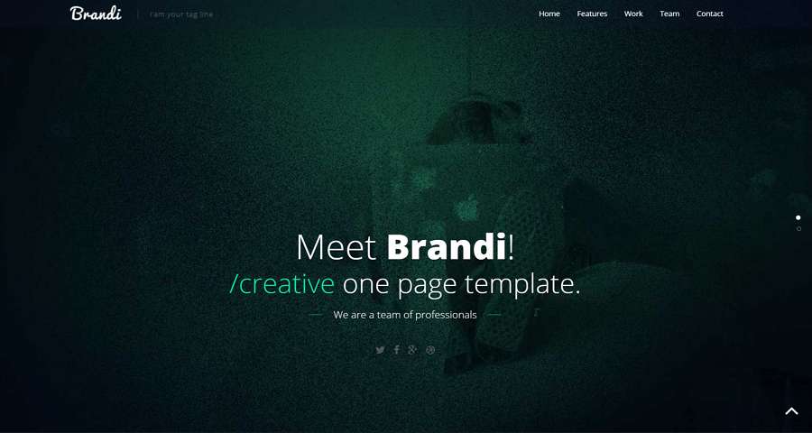 Brandi- Free One Page Responsive HTML5 Business Template