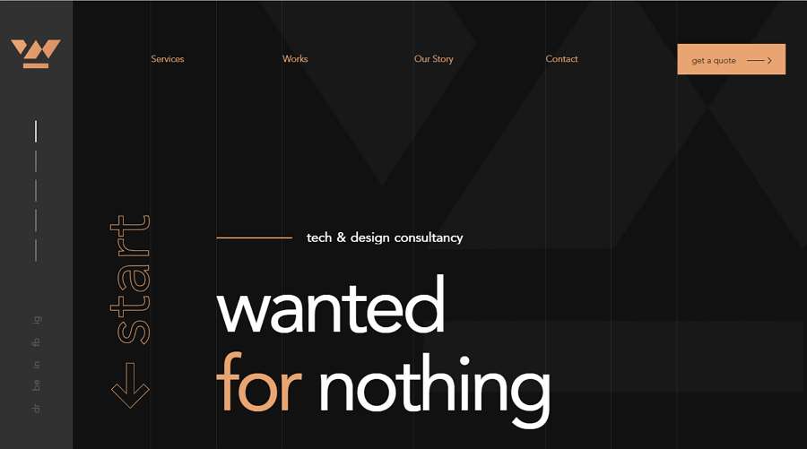 Wanted for Nothing Responsive Clean Website Template