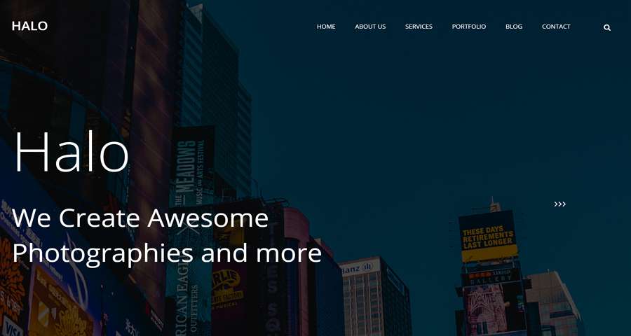  Halo – A Free Multi-Page CSS Website Template