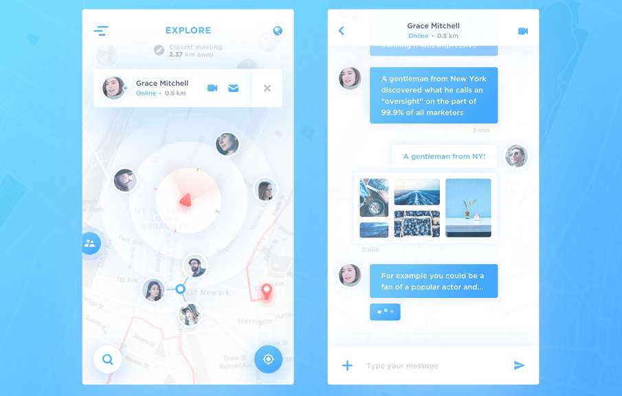 Map Chat App