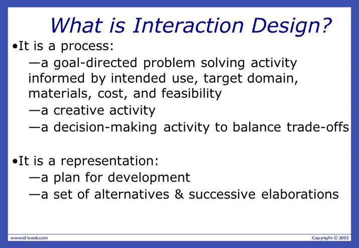What is interaction design