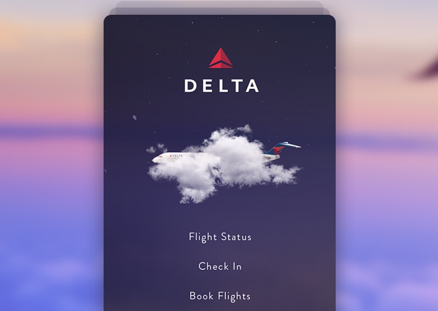 Delta Flight App Concept - Splash Screen