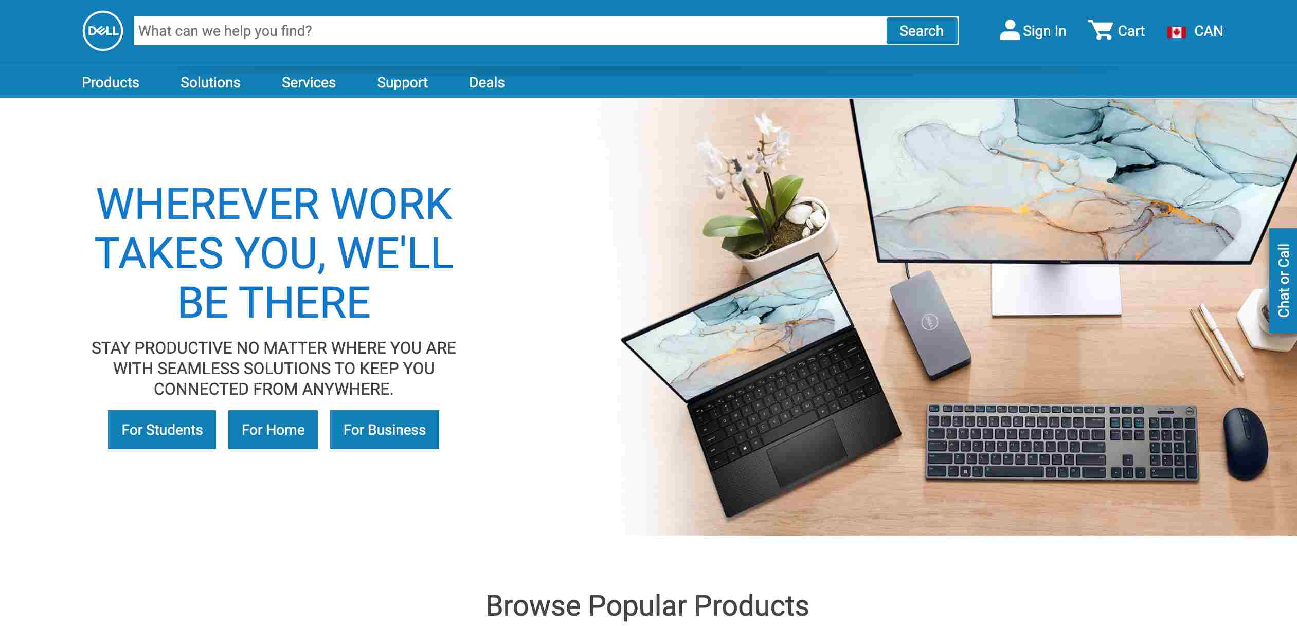  Dell new website design