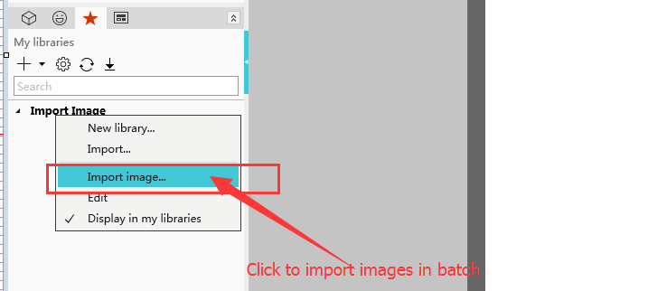 How to Import Images in Batches in My Libraries Section