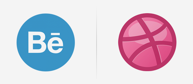 Position Difference between Behance and Dribbble