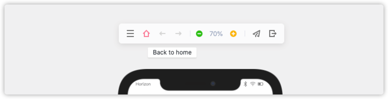 Preview Navigation Bar