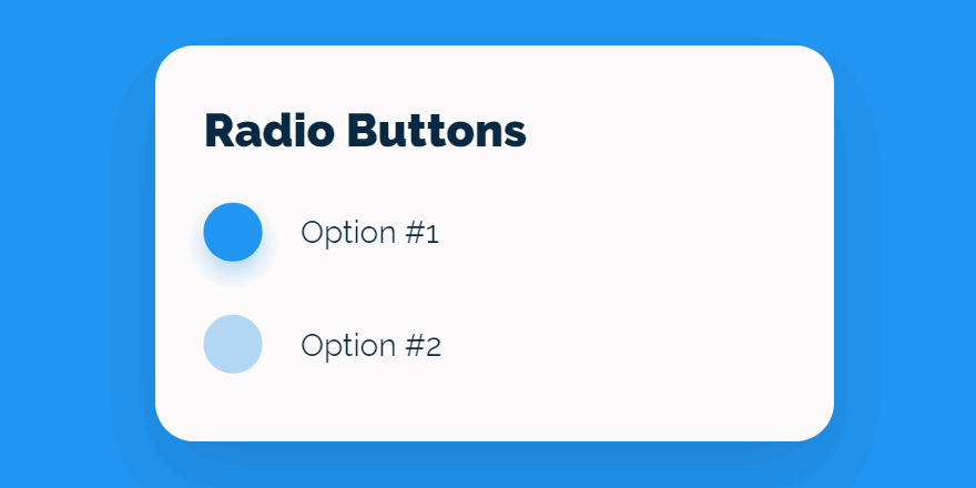 Radio buttons