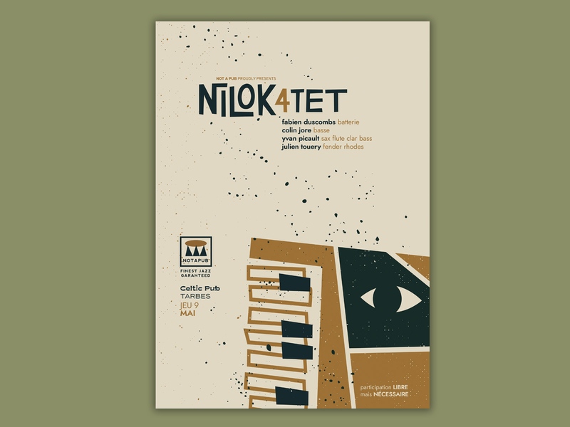 Nilok 4tet • gigposter