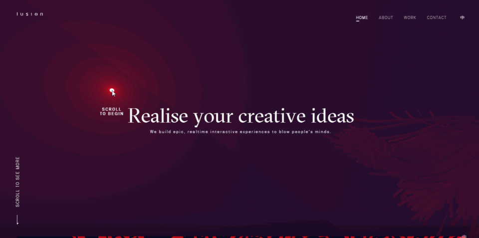 Website design inspiration – Lusion