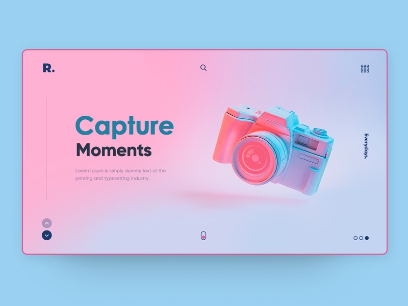 Website background design Capture Moments