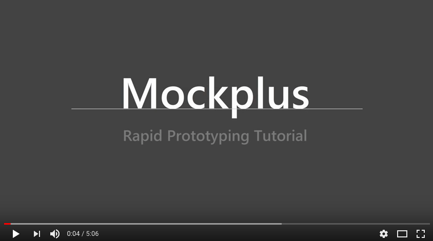 Mockplus rapid prototyping tutorial