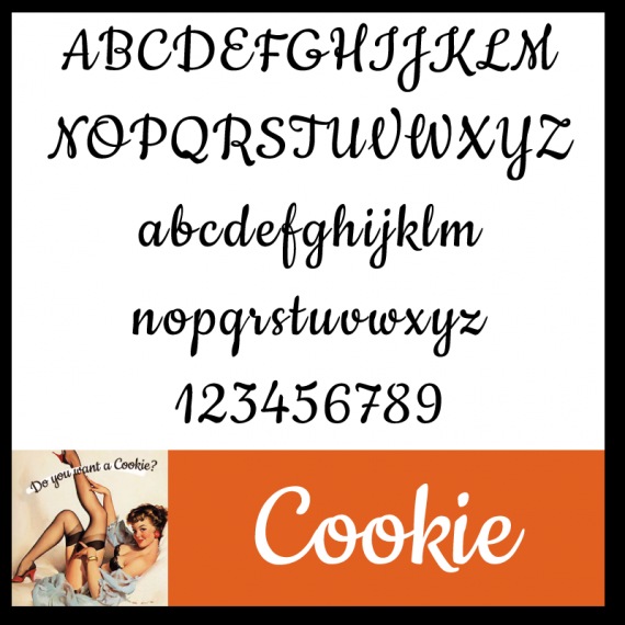Cookie font