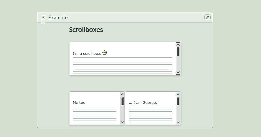 Scroll Boxes