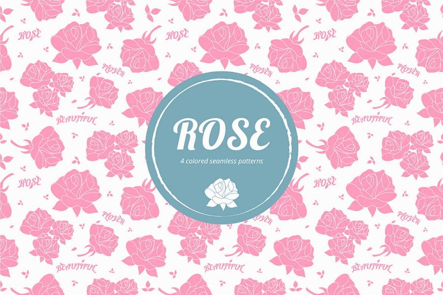 Seamless Roses Free Pattern