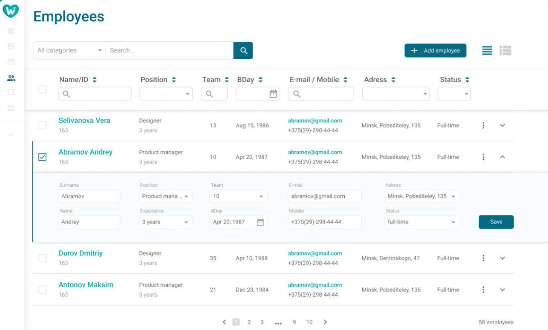 20 tabelas criativas de UI Design: exemplos que você precisa conhecer ...