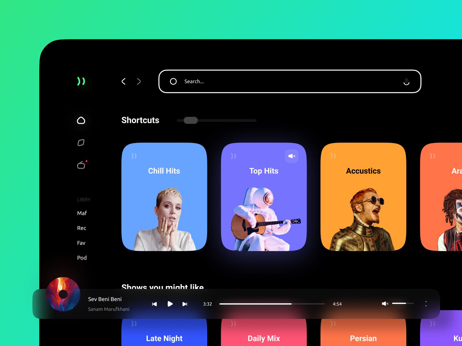 backgrounds music app