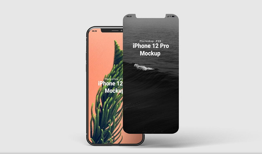 Free iPhone 12 Mockup Front View