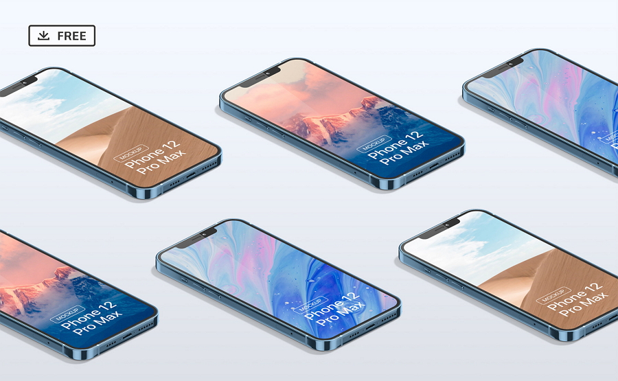 Free iPhone 12 Pro Max Mockup