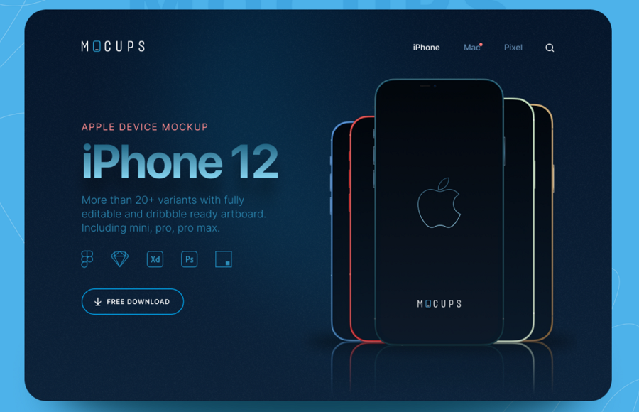 Freebies iPhone 12 Mockups