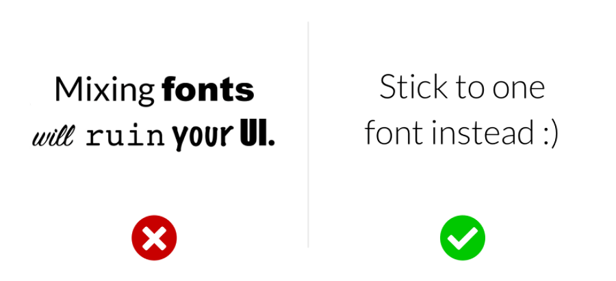 Use Too Many Fonts