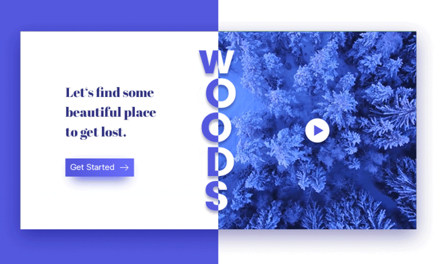 Woods Landing Page