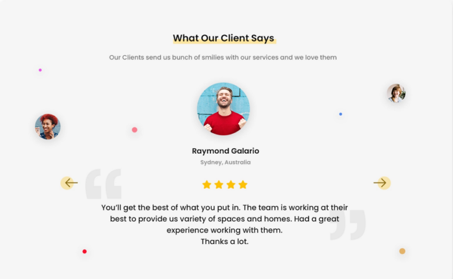 Customer Testimonials Samples