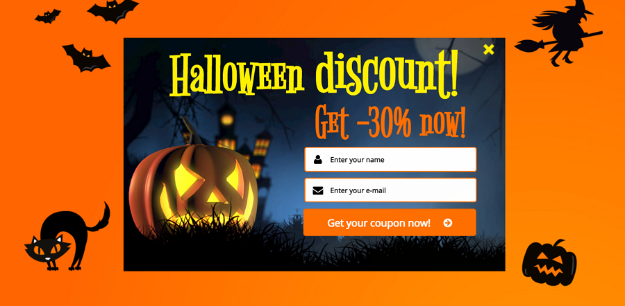 Signup Modal for Halloween