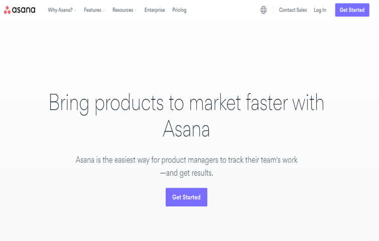Asana – Product Manager Landing Page