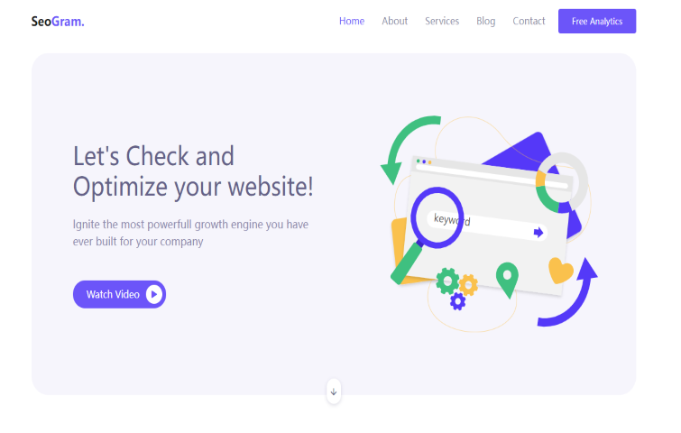 SeoGram – Free Multipage Bootstrap 4 Landing Page Website Template