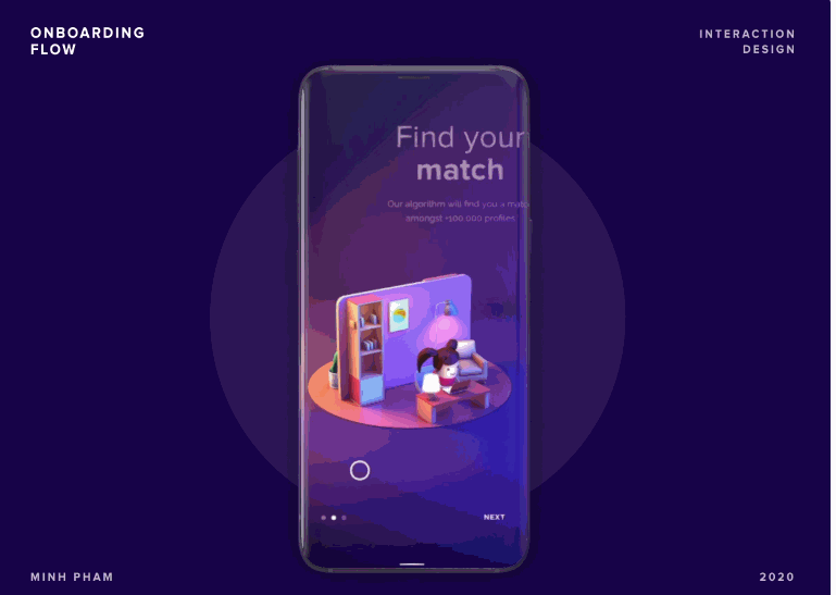 3D onboarding animations