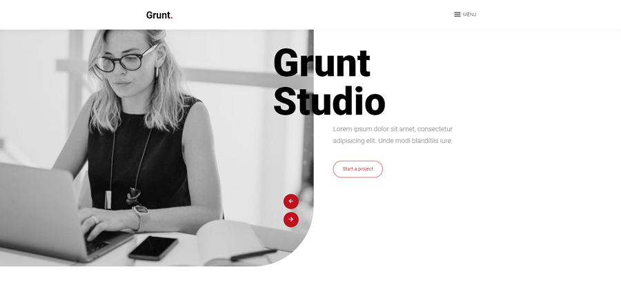 Free Grunt Studio Website