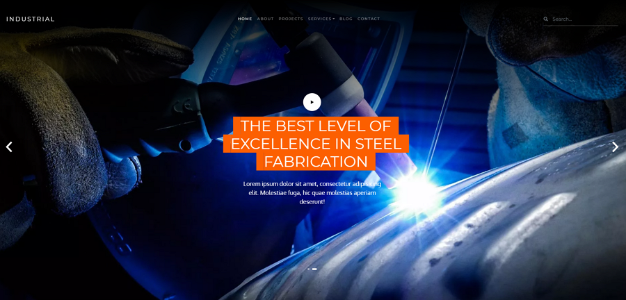 Industrial Business Web Template