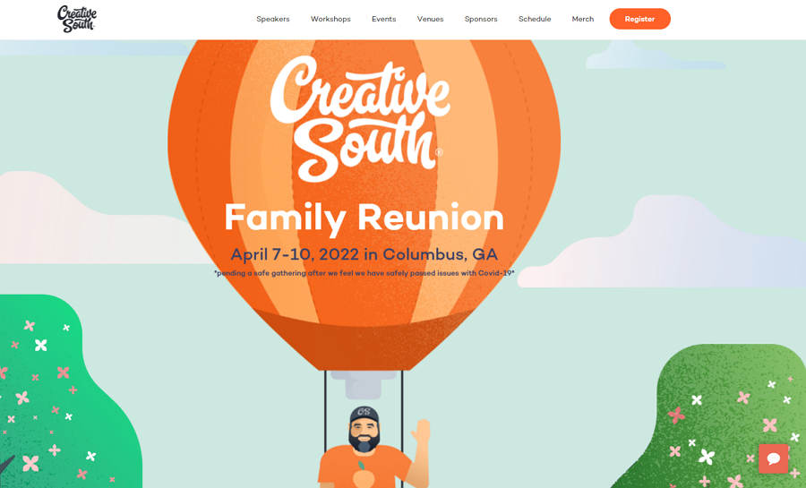 Creative South Landing Page