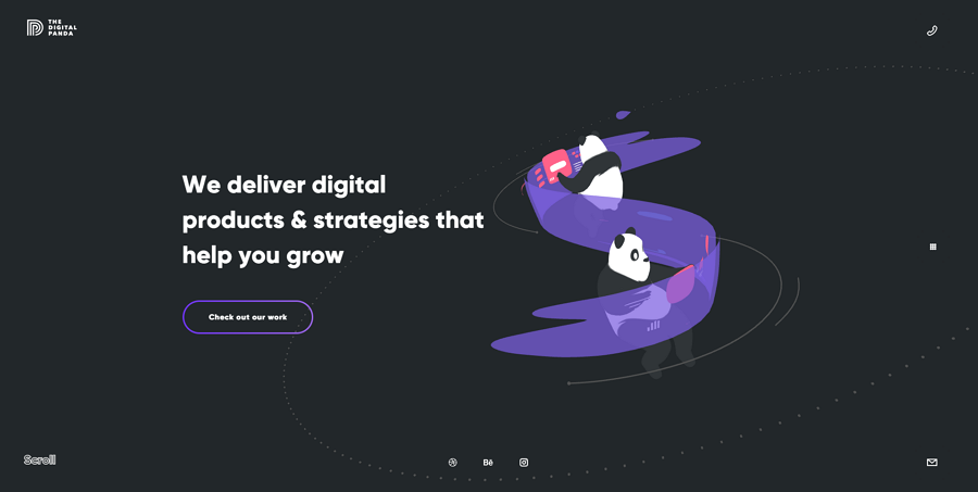 The Digital Panda website design