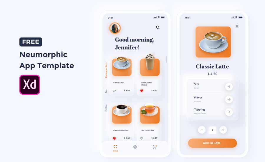 Free Coffee App Template