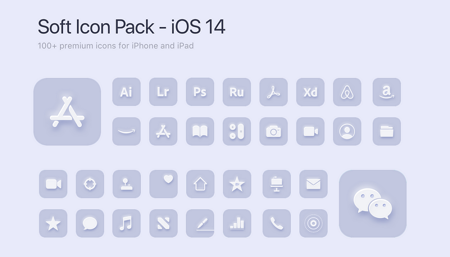  iOS 15 Soft Icon Pack