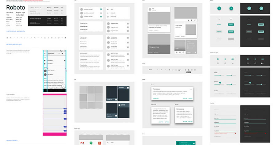 Google Material Design UI Sketch Resource