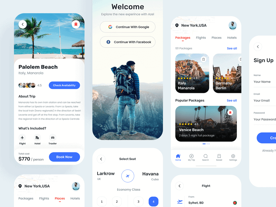 Booking App UI Kit