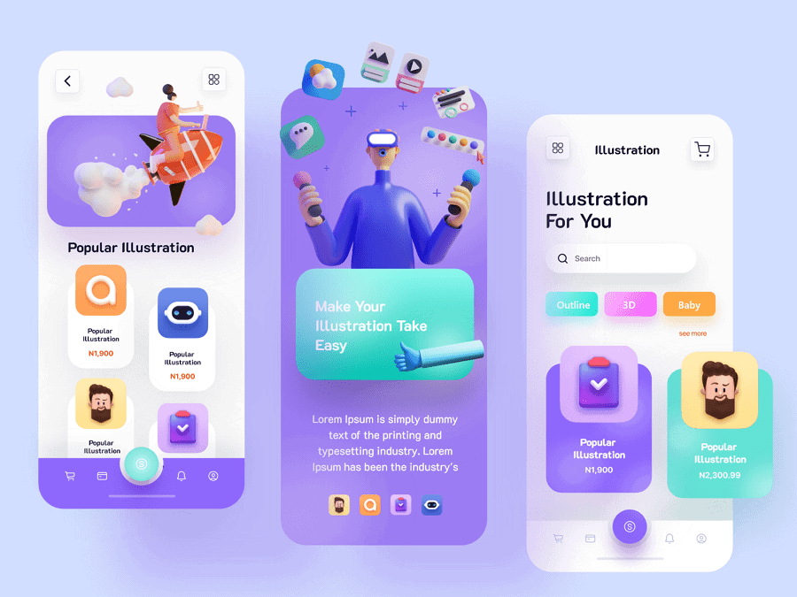 Ilustration Ecommerce App