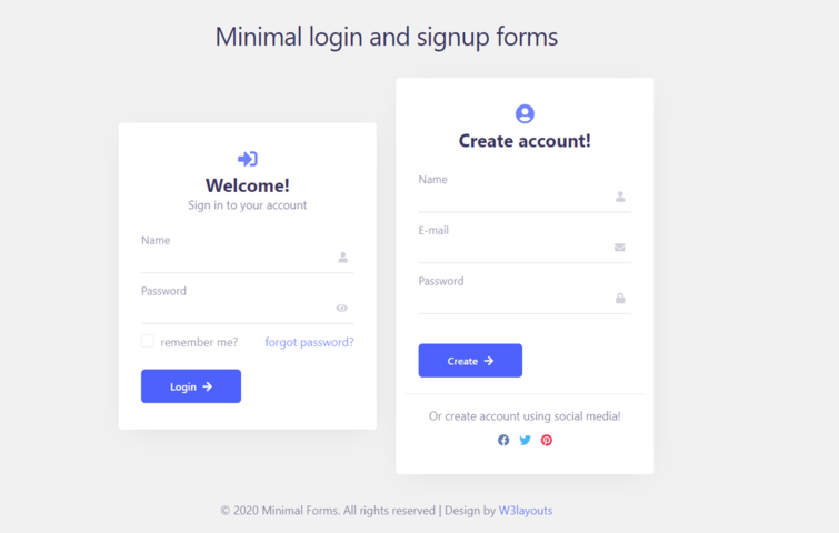 Facebook Login/SignUp Page Design using Html & CSS 3 - Web Design