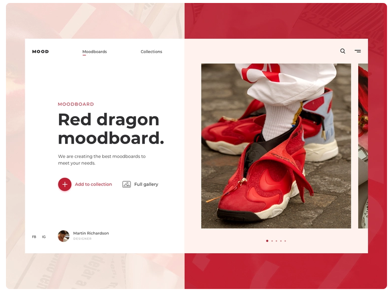 Red Dragon Mood Board