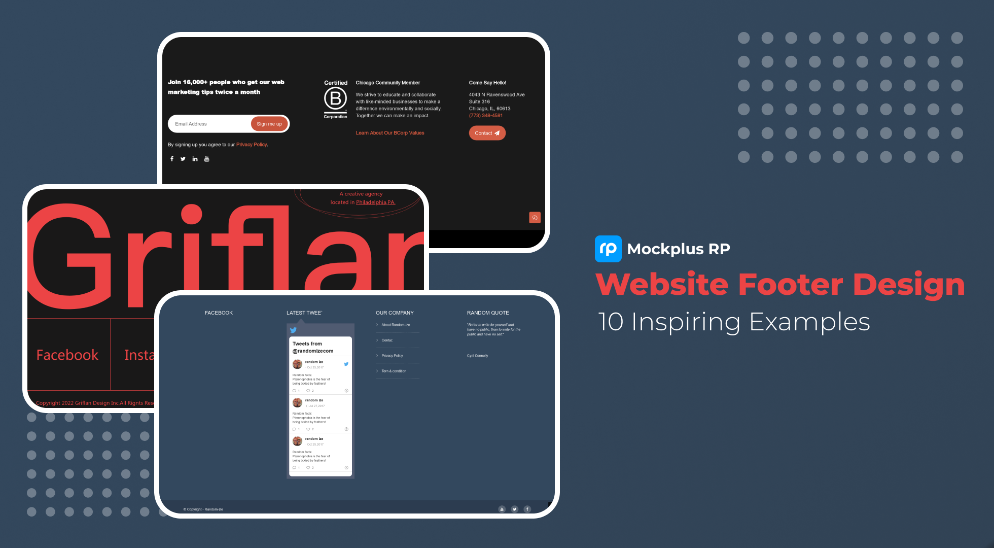 Website Footer Design Templates Collection