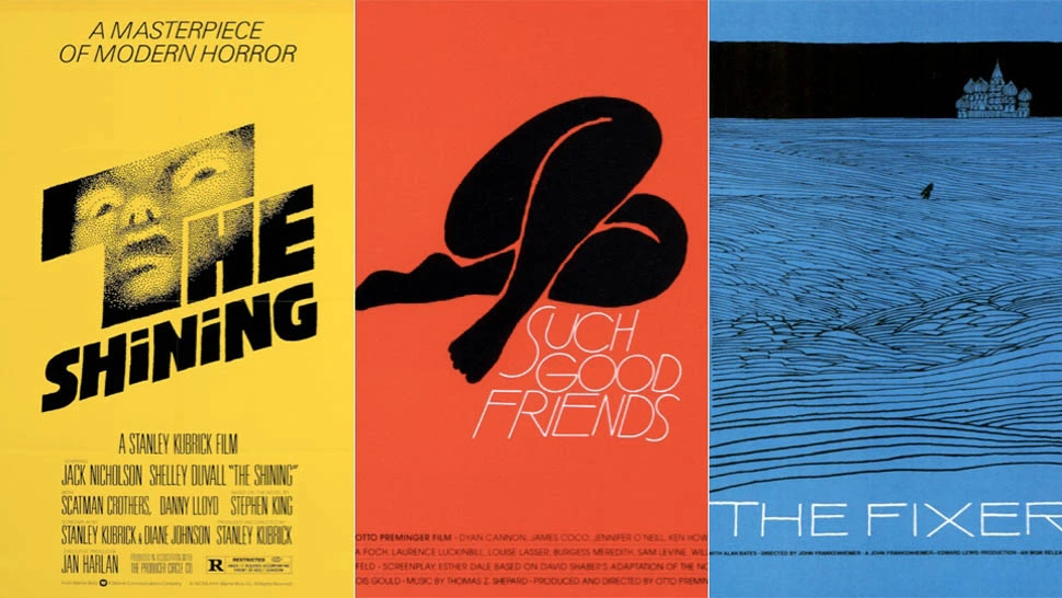 Movie posters created by Saul Bass